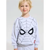 Sinsay - Dukserica s okruglim izrezom i printom Spider-Man - svetlo siva