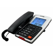 MaxCom KXT709 telefon Analogni telefon Identifikacija poziva Crno, Bijelo