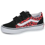 Vans Old Skool V GLITTER LEOPARD Diva Pink Črna