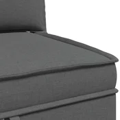 Vidaxl Modularni kavč s shranjevanjem 4 pcs Temno siva Blago