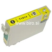 Fenix E-T1814XL Yellow barvna kartuša 12ml nadomešča Epson 18XL C13T18144010 za Epson XP212, XP215, XP312, XP315, XP412, XP415 - kapaciteta originalne je 6,6ml barve, nadomestne pa 12ml