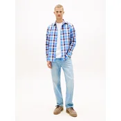 Tommy Jeans Srajca  kraljevo modra / rdeča / črna / bela