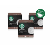 Starbucks kapsule Cappucino, 12 kapsul 120 g, 3 pakiranja