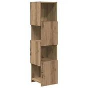 Vidaxl Kotna omarica Umetni hrast 25,5x25x102cm Konstruiran les
