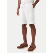 Emporio Armani Kratke hlače iz tkanine EM000681 AF20590 U0002 Bela Regular Fit