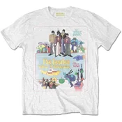 The Beatles Yellow Submarine Vintage Movie Poster White M Majica