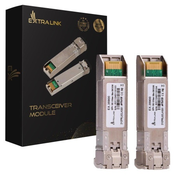 Extralink SFP+ 10G, 1310nm, SM, LC, 10km, 2-PACK, cena po komadu ( 5338 )