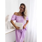 Resti Purple womens mini dress ala hiszpanka- Clothing