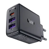 Stenski 35W polnilec Acefast A57 GaN, 2x USB-A, 1x USB-C - black