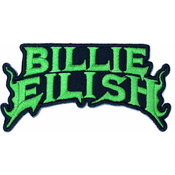 Billie Eilish Flame Patch Green