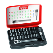 Set z biti in reverzibilno ragljo 1/4, 32-delni set USAG