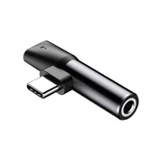 BASEUS Audio pretvarac L41 adapter s USB-C konektora na USB-C prikljucak + Jack 3,5 mm crni