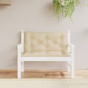 Vidaxl Blazina za vrtno klop 2 kosa bež 100x50x7cm oxford tkanina