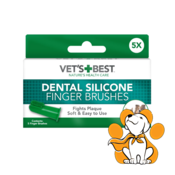 Vets Best Dental Silikonske Cetkice Za Zube, 5 kom