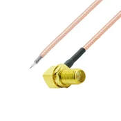 Pigtail SMA-RP vtičnica kotna 15cm RG178 DO spajkalna