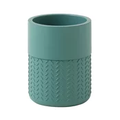 Prostostoječi kozarec THEA, zelen/bambus - Zelena - 75x105x75 mm - Gedy - THEA - 24 - Poliresin - Držalo za kozarec - Krožni - 75 - 105 - 75 - 14