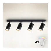 Brilagi - LED RGBW prigušiva spot svetiljka SELE DIAMANT 4xGU10/6W/230V crna