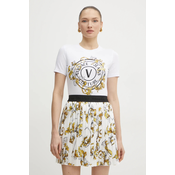 Versace Jeans Couture Majica 78HAHC01 Bela Regular Fit