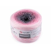 Bombažna preja za pletenje Rosegarden 250 g - (313) roza srednje siva