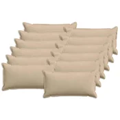 Vidaxl Prevleka za blazino 12 kos HOUTEN Taupe 40 x 80 cm korduroy