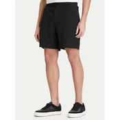 Calvin Klein Kratke hlače iz tkanine LV04LF610G Črna Straight Fit