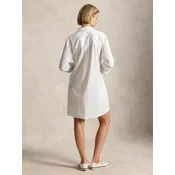 Polo Ralph Lauren Srajčna obleka 211B19986003 Bela Relaxed Fit