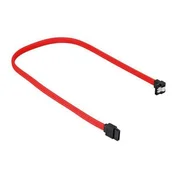 Kabel Sharkoon SATA III Kabel 90°, 45 cm, rdeča