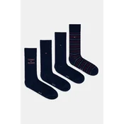 Dolge nogavice Tommy Hilfiger 701241158 Mornarsko modra