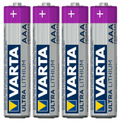 Baterije Lithium Micro AAA LR 03 1x4 Varta Professional