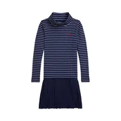 Polo Ralph Lauren Pletena obleka 312980676001 Mornarsko modra Regular Fit