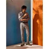 Sinsay - Chino slim pantalone - svetlo siva