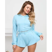 Resti Blue womens sports tracksuit set - Clothing