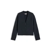 Tommy Hilfiger Pletena jopica Blend WW0WW52309 Temno siva Regular Fit