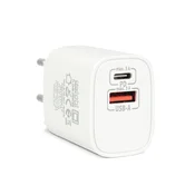 Delight USB Type-C + USB A PD20W brzi punjac 20W bijeli 55041WH