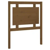 Vidaxl Posteljno vzglavje medeno rjavo 80,5x4x100 cm trdna borovina