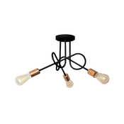 Ugradbeni luster OXFORD 3xE27/60W/230V crna