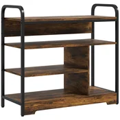HOMCOM HOMCOM stojalo za čevlje iverna plošča, kovina 70D x 30Š x 65V cm rjavo, (5000242260)