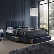 Homestar Postelja GRACE z vzmetnico HARMONY TOP 160x200 cm modra