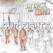 ATTACK ON TITAN COLORING BK02 OUR FIGHTS