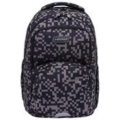Ranac dacki anatomski 3zipa 1džep AB200 Grey Bricks 24.Head crno-sivi