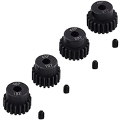 4 Pieces Sprockets 18T 19T 20T 21T 48DP 3.175mm Brushless Motor 1:10 1/10 RC Monster