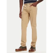 Kappa Hlače iz tkanine Gabardine 67117PW Bež Regular Fit