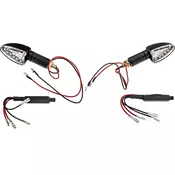 Oxford Arrow CE LED smerniki z upori, dolgi črni, za motorno kolo