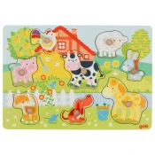 Goki puzzle Lift-out Farm animals 57392