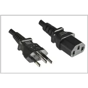 shumee MicroConnect napajalni kabel 2,1 m črne barve IEC320