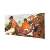 tulup.si Slika na akrilnem steklu Rider konjske dirke 100x50 cm 4 obešalnika