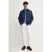 Bombažna srajca Pepe Jeans MITCHEL moška, mornarsko modra barva, PM308722