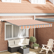 Skrovita tenda Šareni 350 x 250 cm Poliester i celik