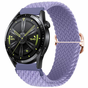 BStrap Elastic Nylon pašček za Huawei Watch GT 42mm, lavender