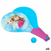 Reketi za Plažu s Lopticom Frozen Drvo Foam (12 kom.)